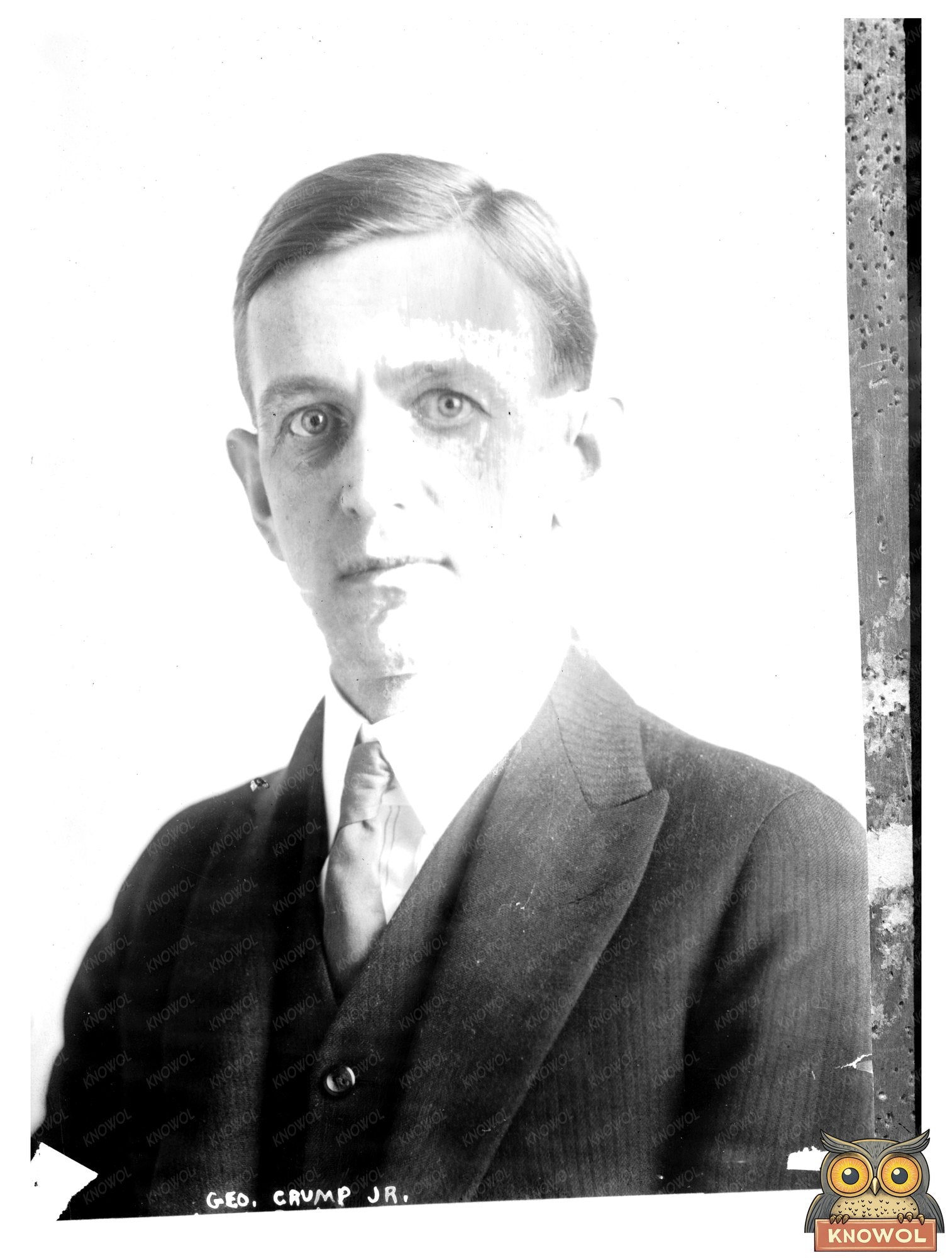 1914 Portrait of a Young Visionary: Geo. Crump Jr.