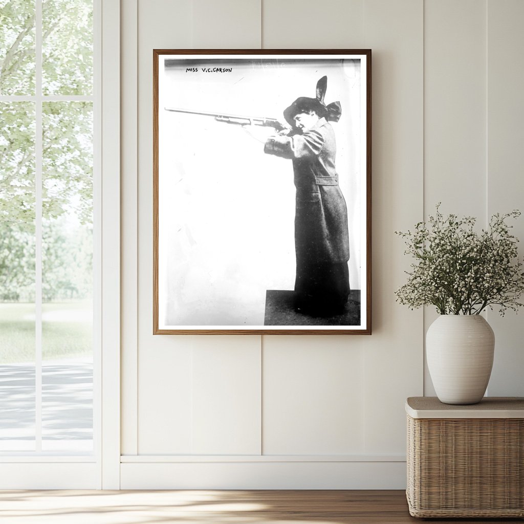 1914 Portrait of V.C. Carson: A Trailblazer in Time