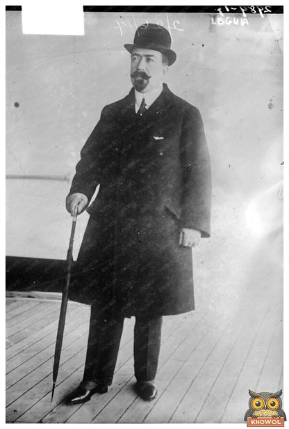 Historic 1914 Image of Perus President Leguía