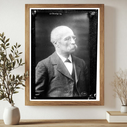 1914 La Fontaine: Early 20th Century Icon Portrait