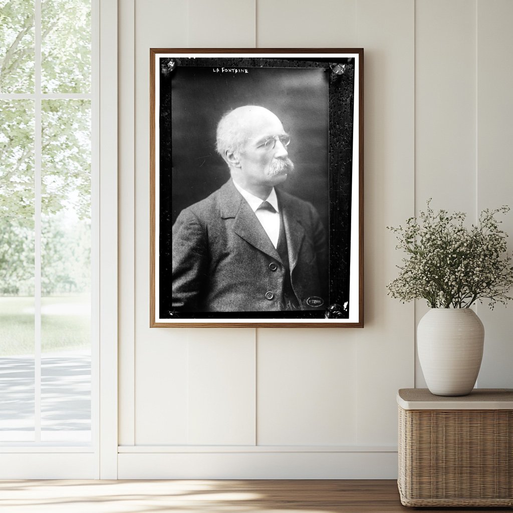 1914 La Fontaine: Early 20th Century Icon Portrait