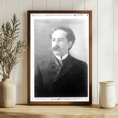 Historical Portrait of Military Leader G. Quesada, 1914