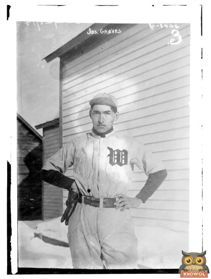 1913 Joe Graves: Chippewa Tribe Pitcher in Action