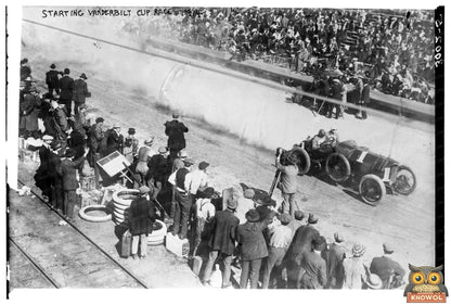 Thrilling Start of the 1914 Vanderbilt Cup Race
