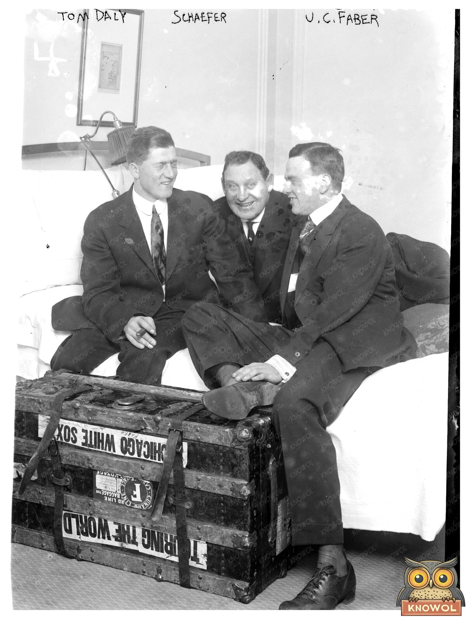 Historic Baseball Trio on World Tour, 1914
