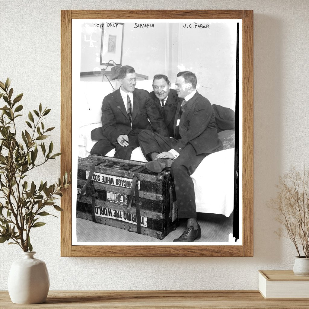 Historic Baseball Trio on World Tour, 1914