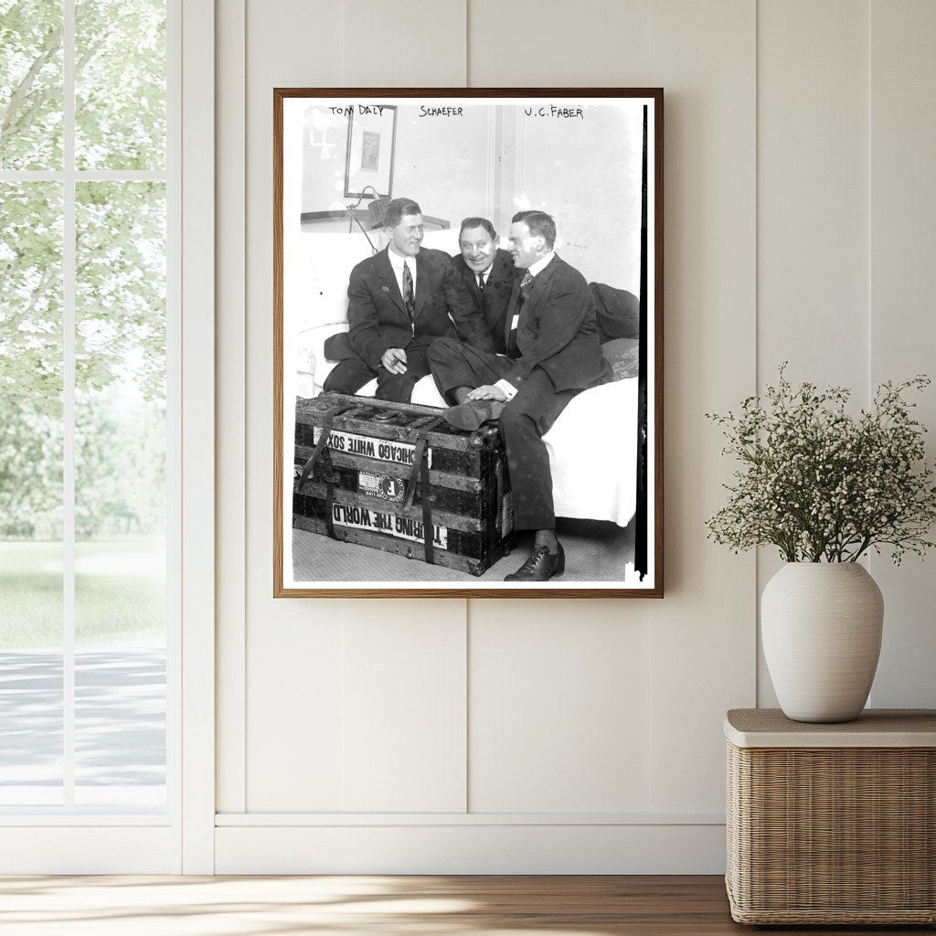 Historic Baseball Trio on World Tour, 1914
