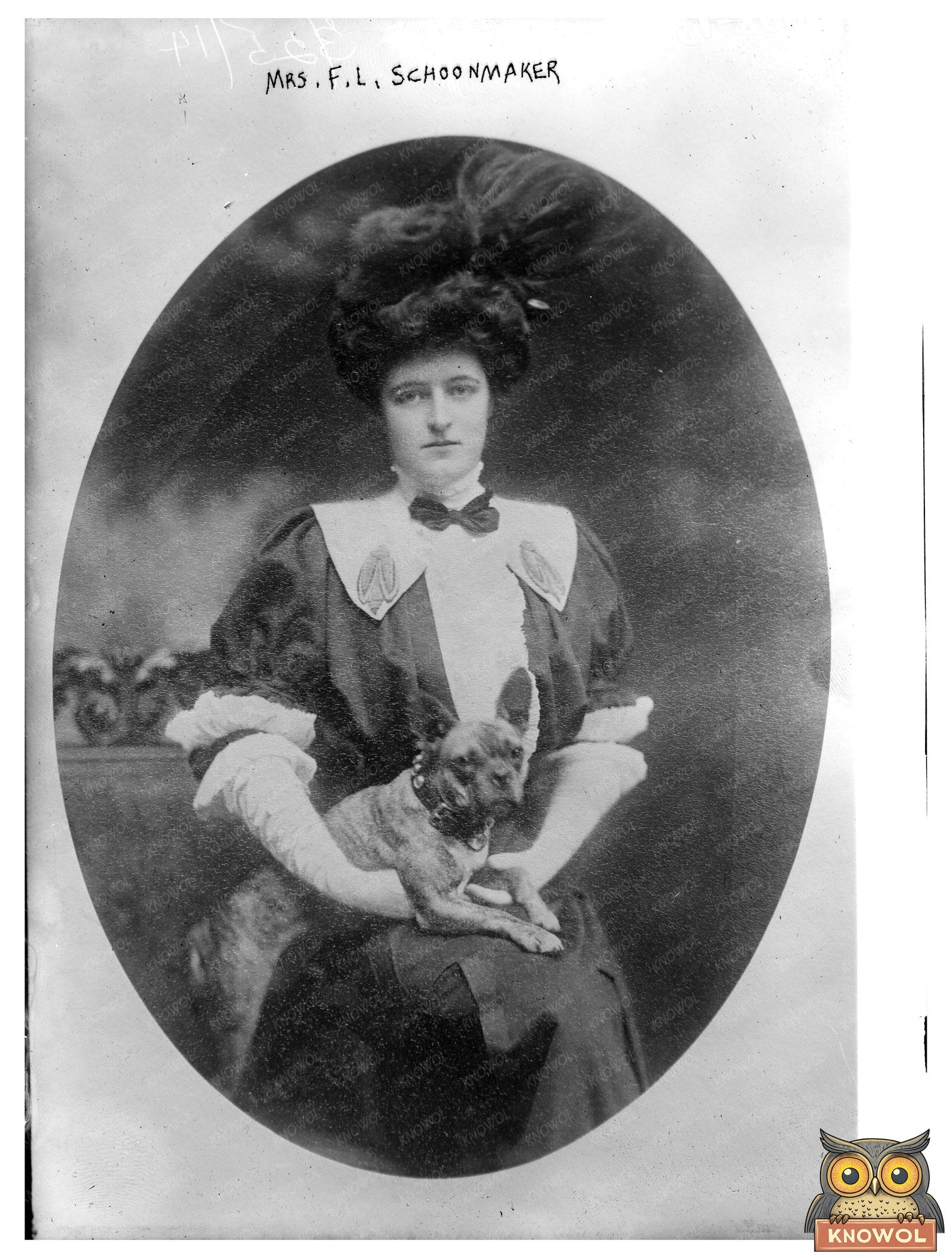 Elegant Early 1900s Portrait of Mrs. Schoonmaker