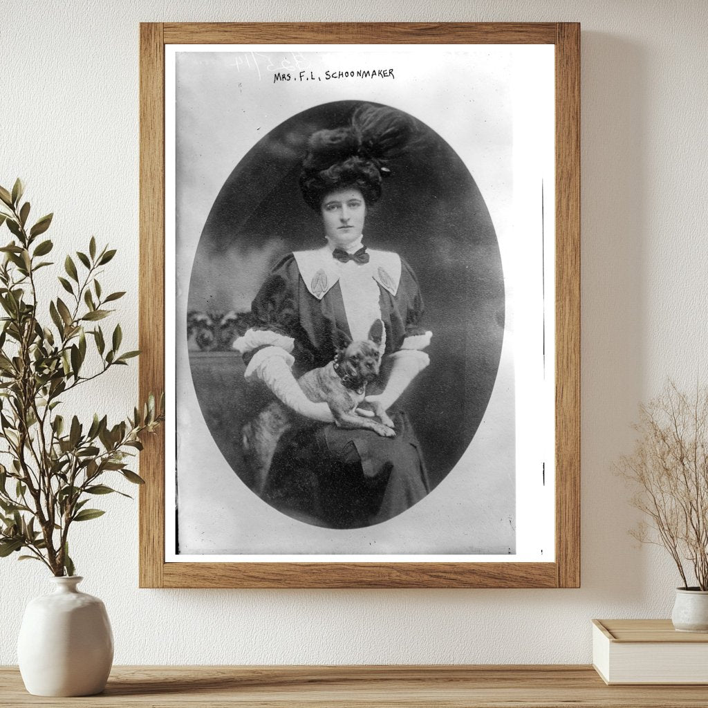 Elegant Early 1900s Portrait of Mrs. Schoonmaker