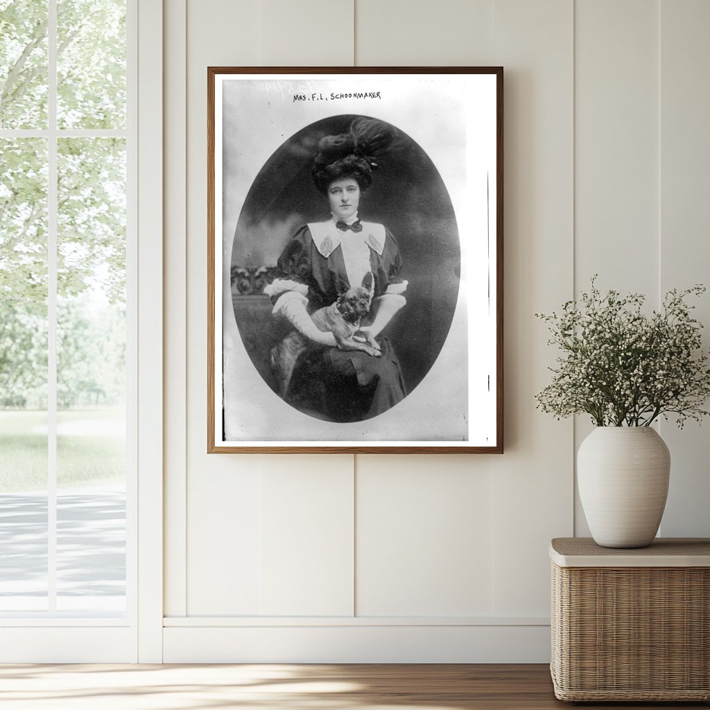 Elegant Early 1900s Portrait of Mrs. Schoonmaker