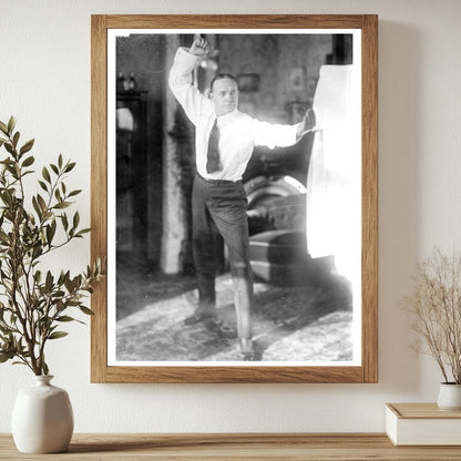 Fiery Evangelist Billy Sunday in 1917 Sermon Moment