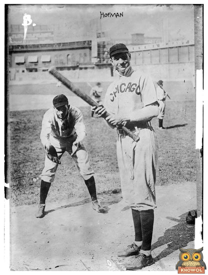 1907 Chicago Baseball: Hofman at Bat, Pfiester Catching