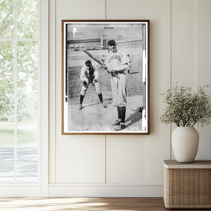 1907 Chicago Baseball: Hofman at Bat, Pfiester Catching