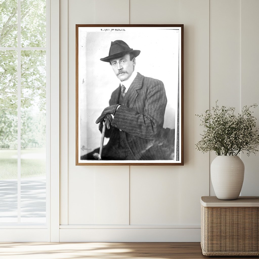 1914 Portrait of Iconic Early 20th Century Figure