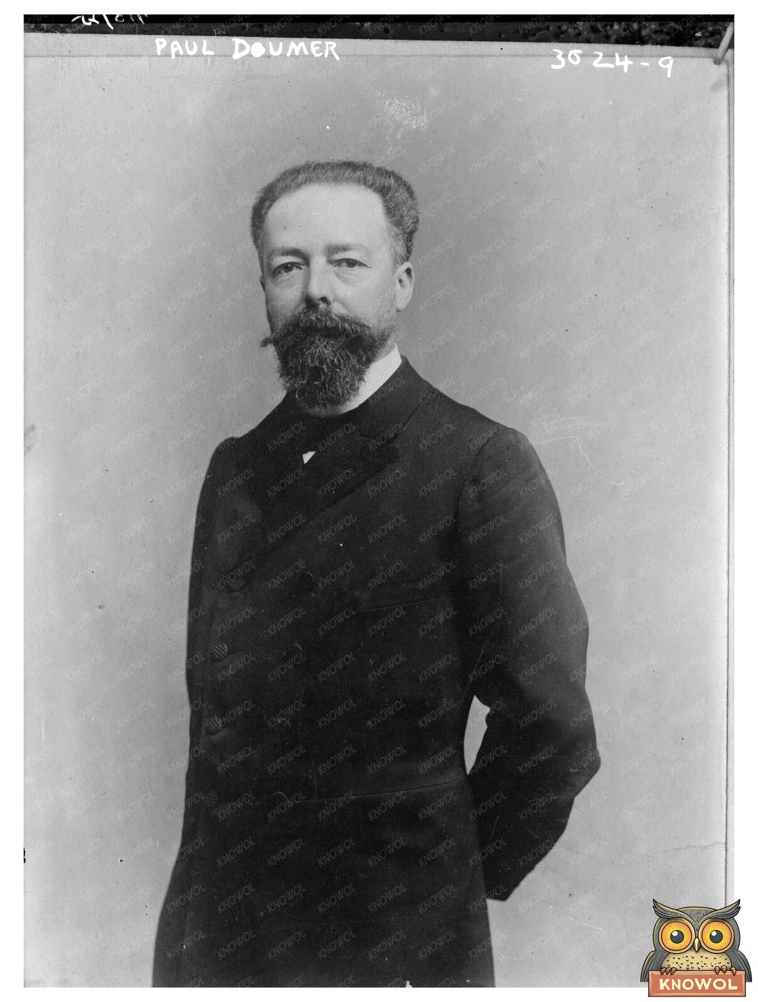 1925 Portrait of Paul Doumer: French Presidential Era