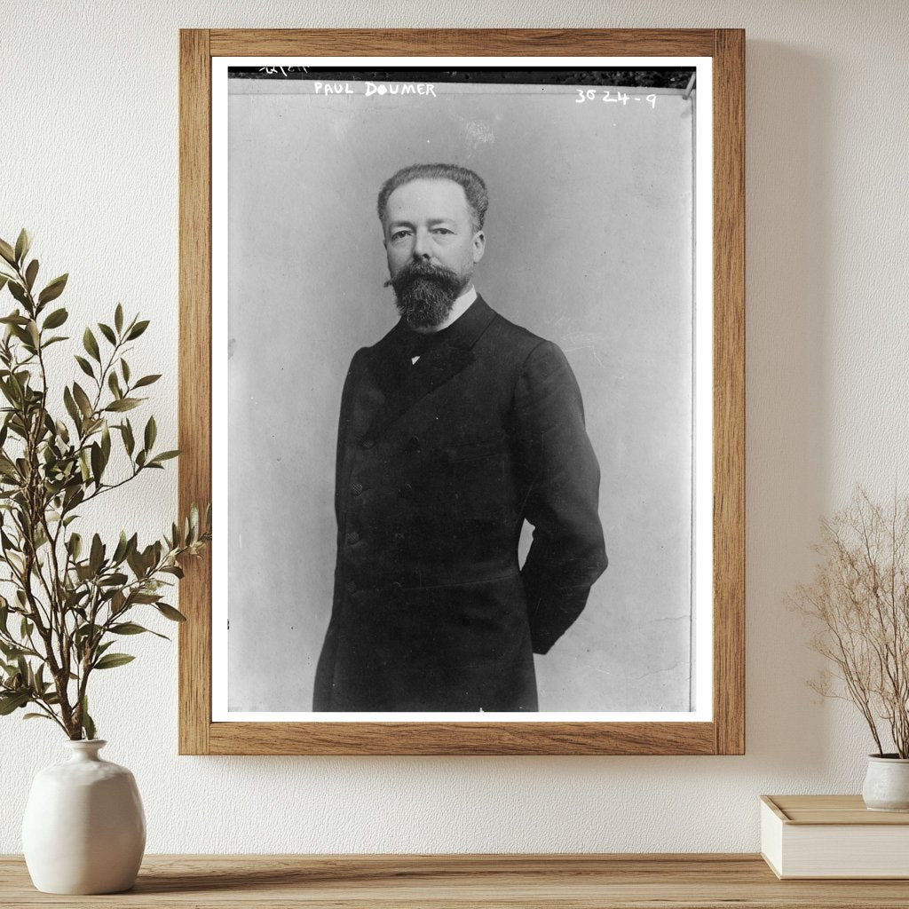 1925 Portrait of Paul Doumer: French Presidential Era