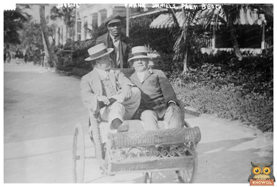 Charming Palm Beach Scene from Early 1910s