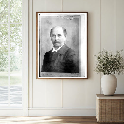 1907 Portrait of Dr. Paasche in Historic Glass Negative