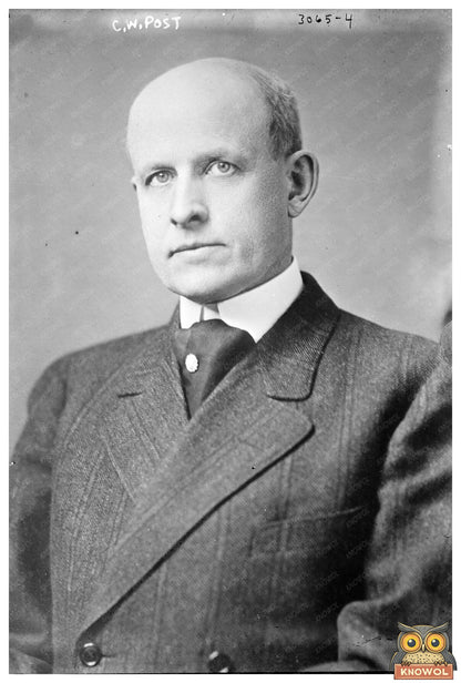Innovator of Breakfast Cereals: C.W. Post Portrait