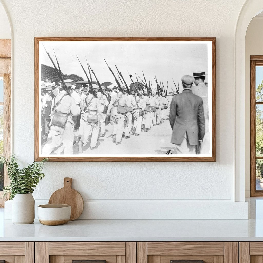Federals Mobilizing for Battle in Torreon, 1914