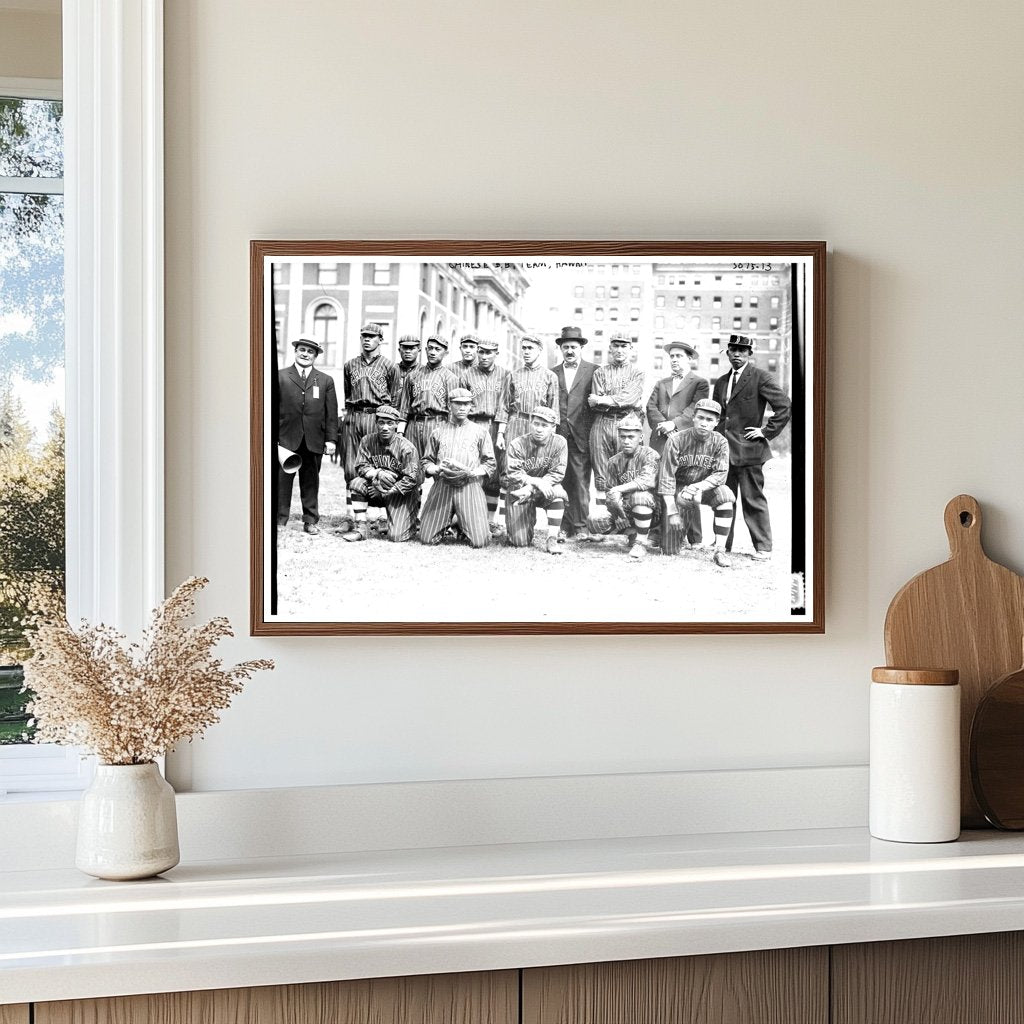 Historic 1914 Chinese Baseball Team in Hawaii
