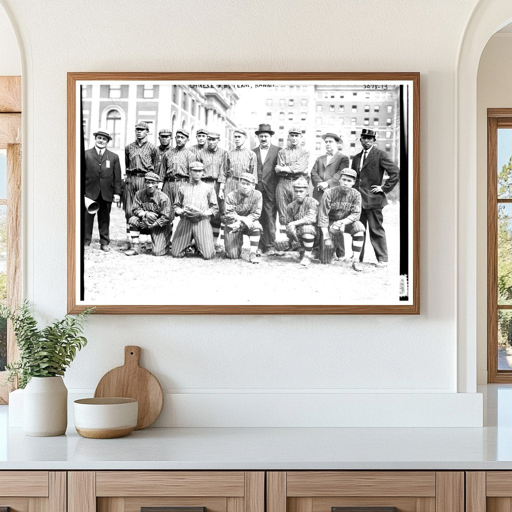 Historic 1914 Chinese Baseball Team in Hawaii
