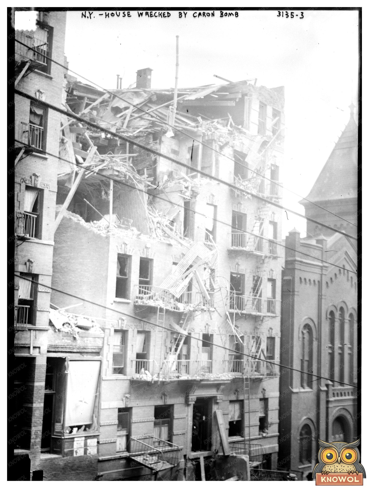 Devastation in NYC: 1914 Caron Bomb Aftermath