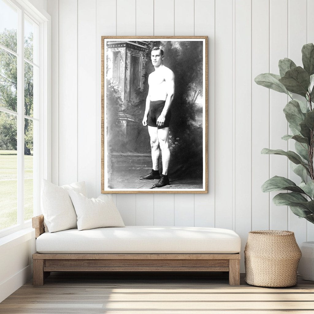 Early 20th Century Boxing Icon Portrait