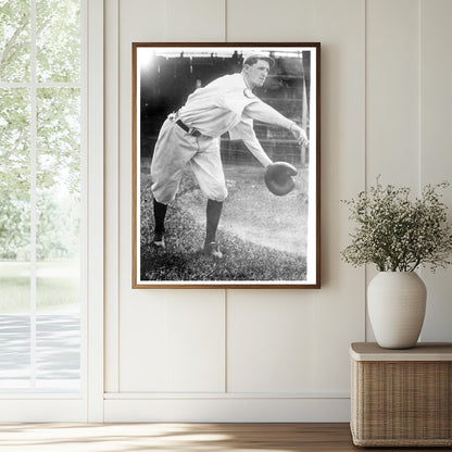 1913 Cincinnati Baseball Star: Historic Outfielder Moment