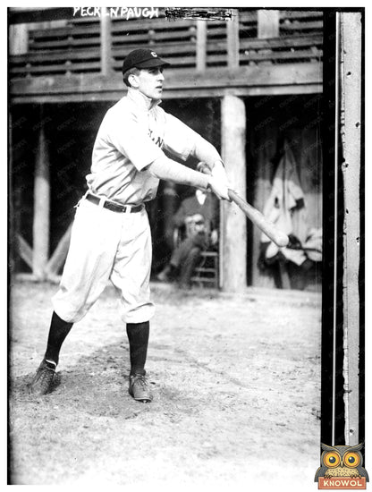 1912 Cleveland Baseball Star: Roger Peckinpaugh Portrait