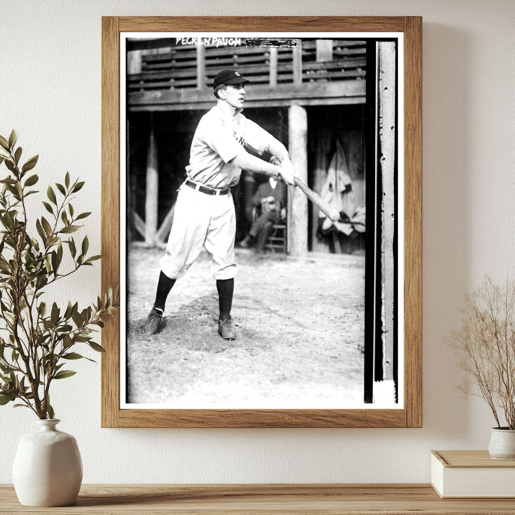 1912 Cleveland Baseball Star: Roger Peckinpaugh Portrait