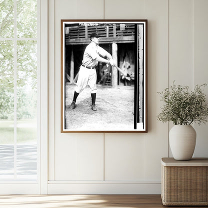 1912 Cleveland Baseball Star: Roger Peckinpaugh Portrait