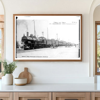 Vintage Cherbourg Train: A Glimpse of 1910s France
