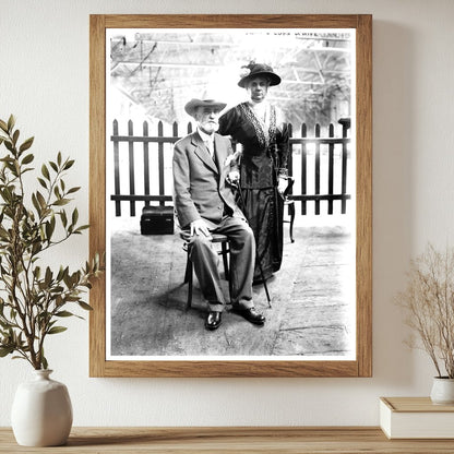 1910s Portrait of an Elegant Couple in Love