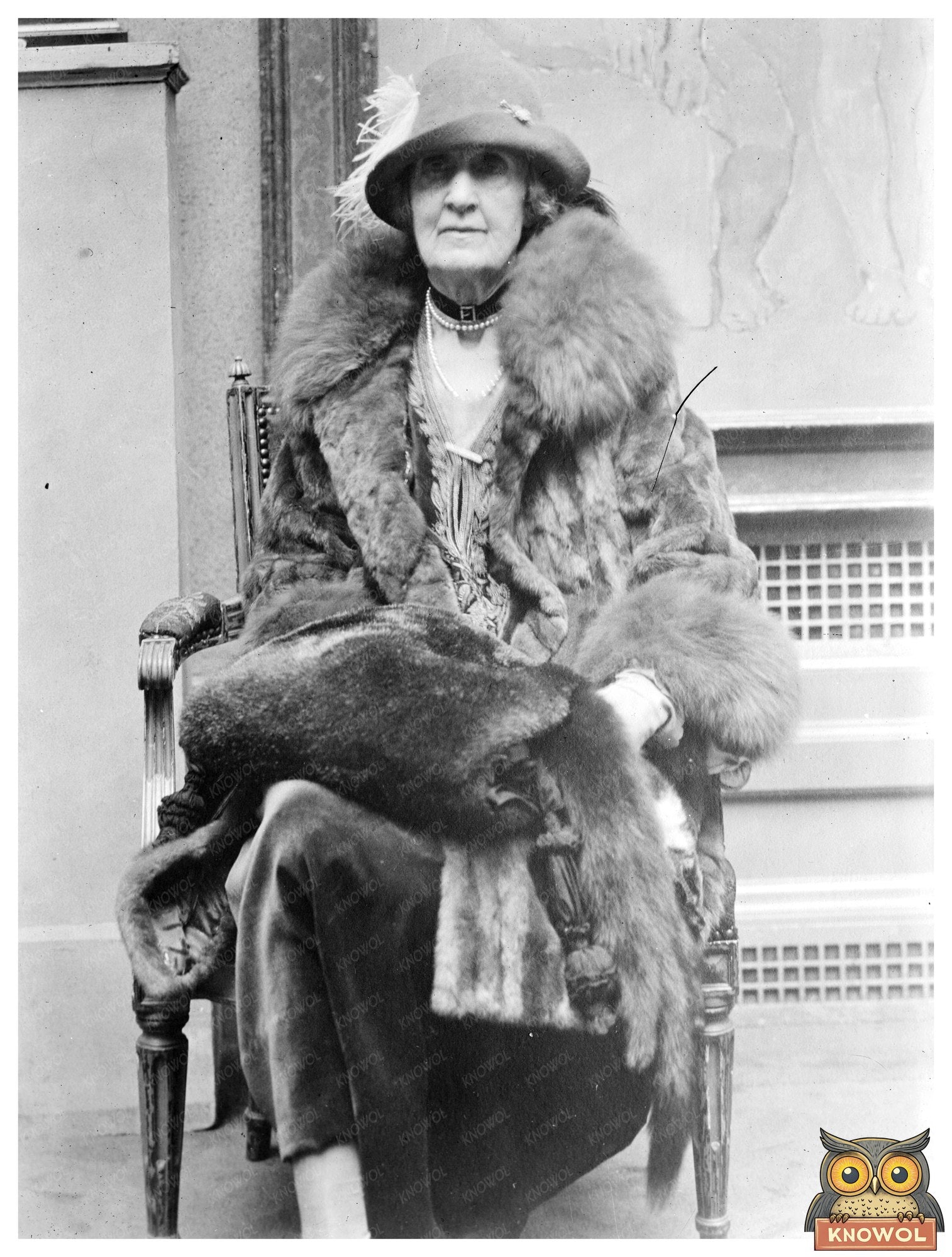 Elegant Portrait of Philanthropist Mary Harriman, 1927