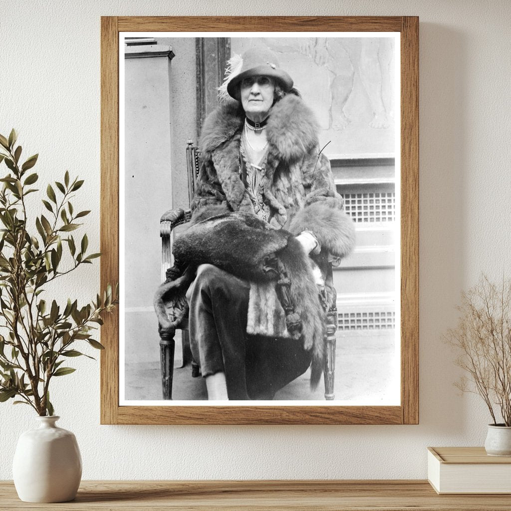Elegant Portrait of Philanthropist Mary Harriman, 1927