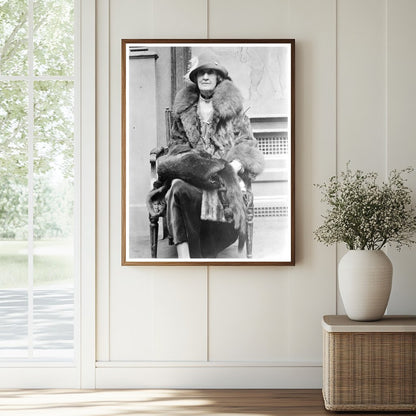 Elegant Portrait of Philanthropist Mary Harriman, 1927