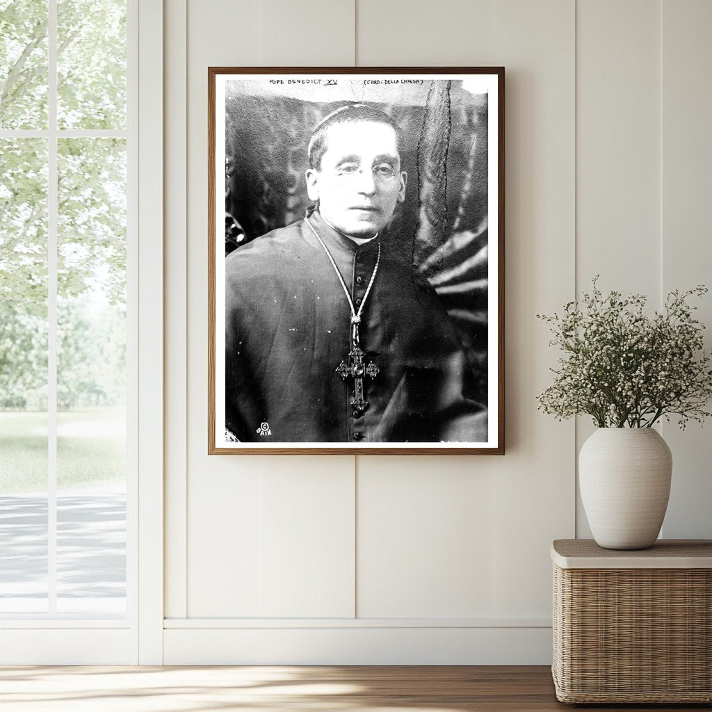 Historic Portrait of Pope Benedict XV, WWI Era
