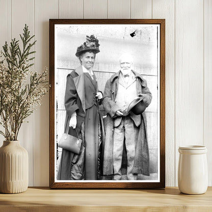 Timeless Portrait of Industrialist Carnegie and Wife