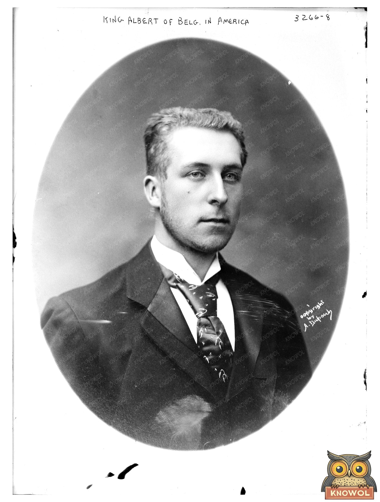 Historic 1914 Photo of King Albert I in America