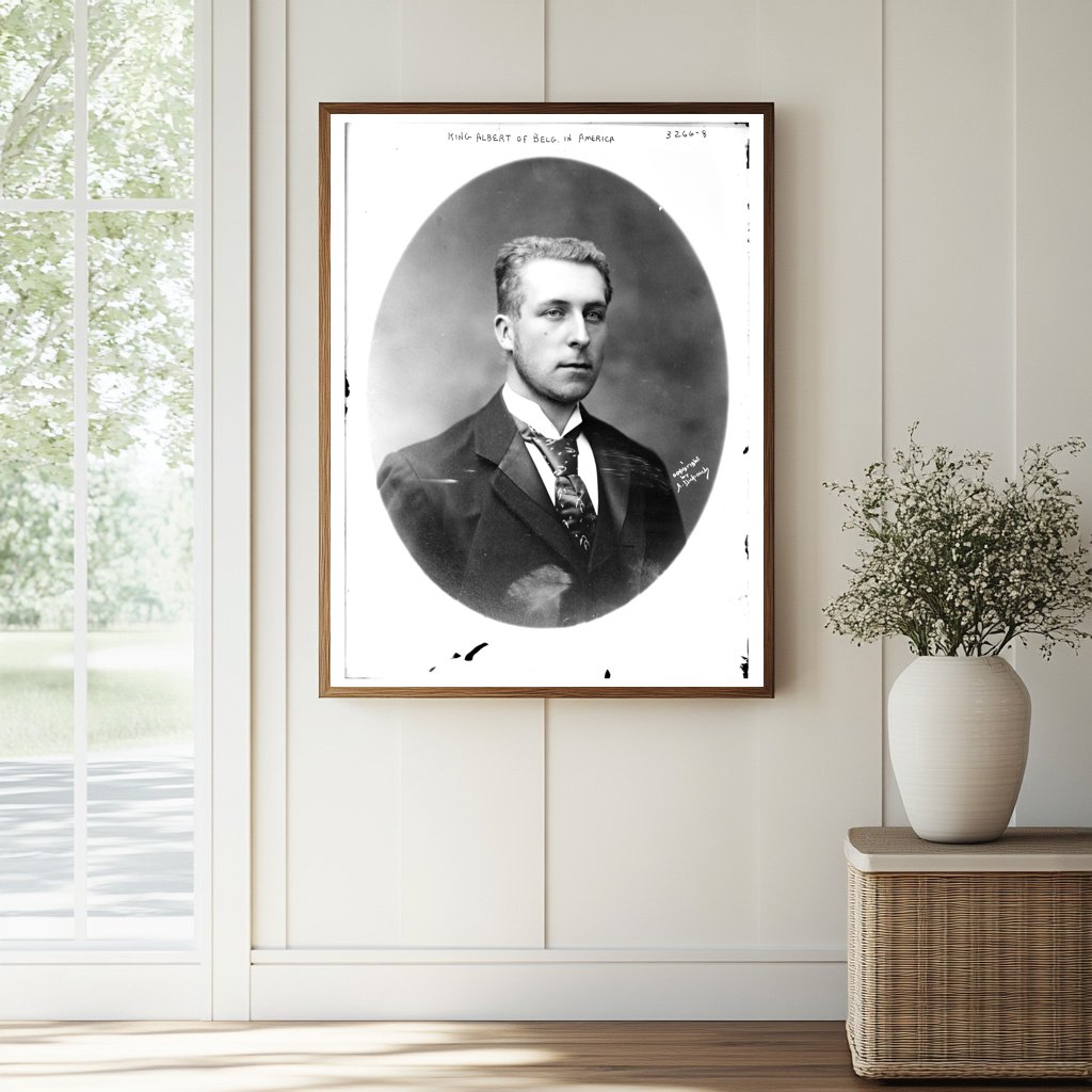 Historic 1914 Photo of King Albert I in America