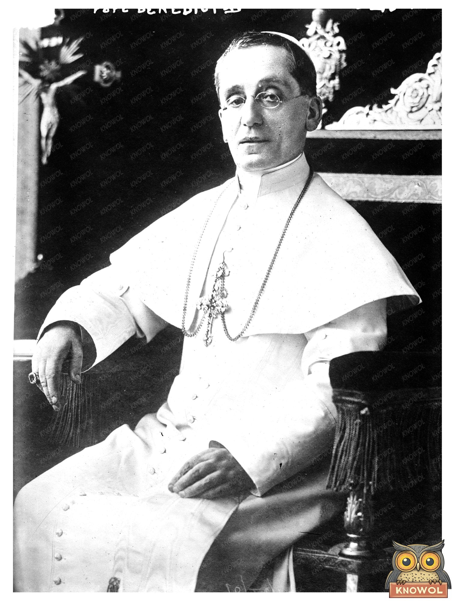 Historic Portrait of Pope Benedict XV, Circa 1910