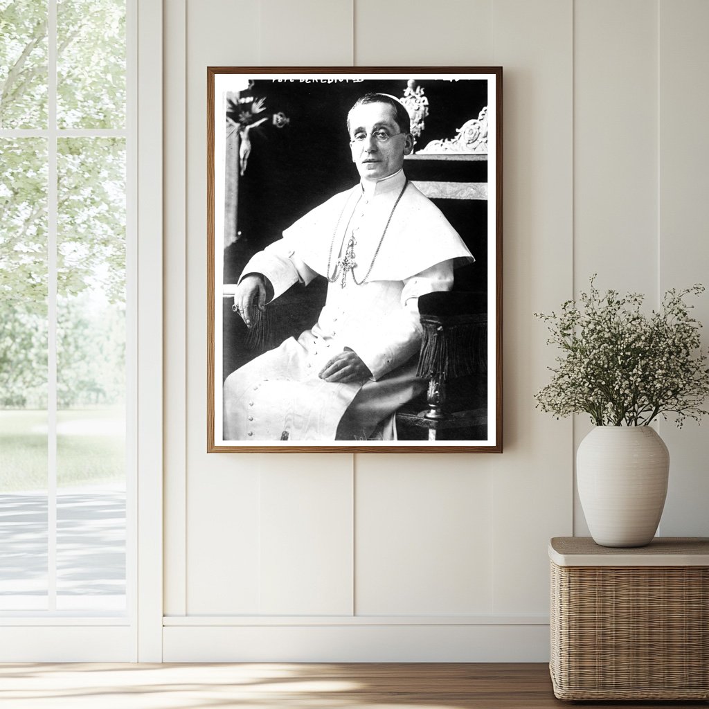 Historic Portrait of Pope Benedict XV, Circa 1910