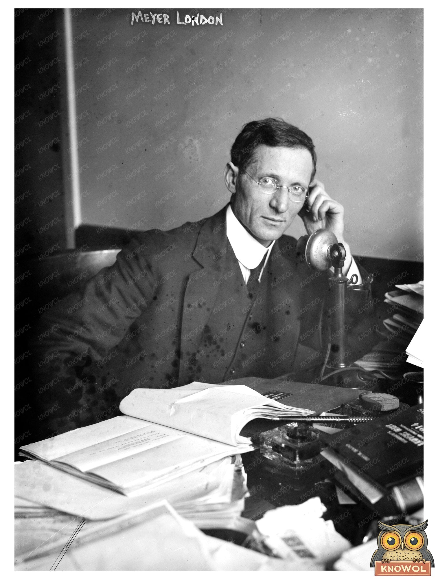 Early 20th Century Politician Meyer London Portrait