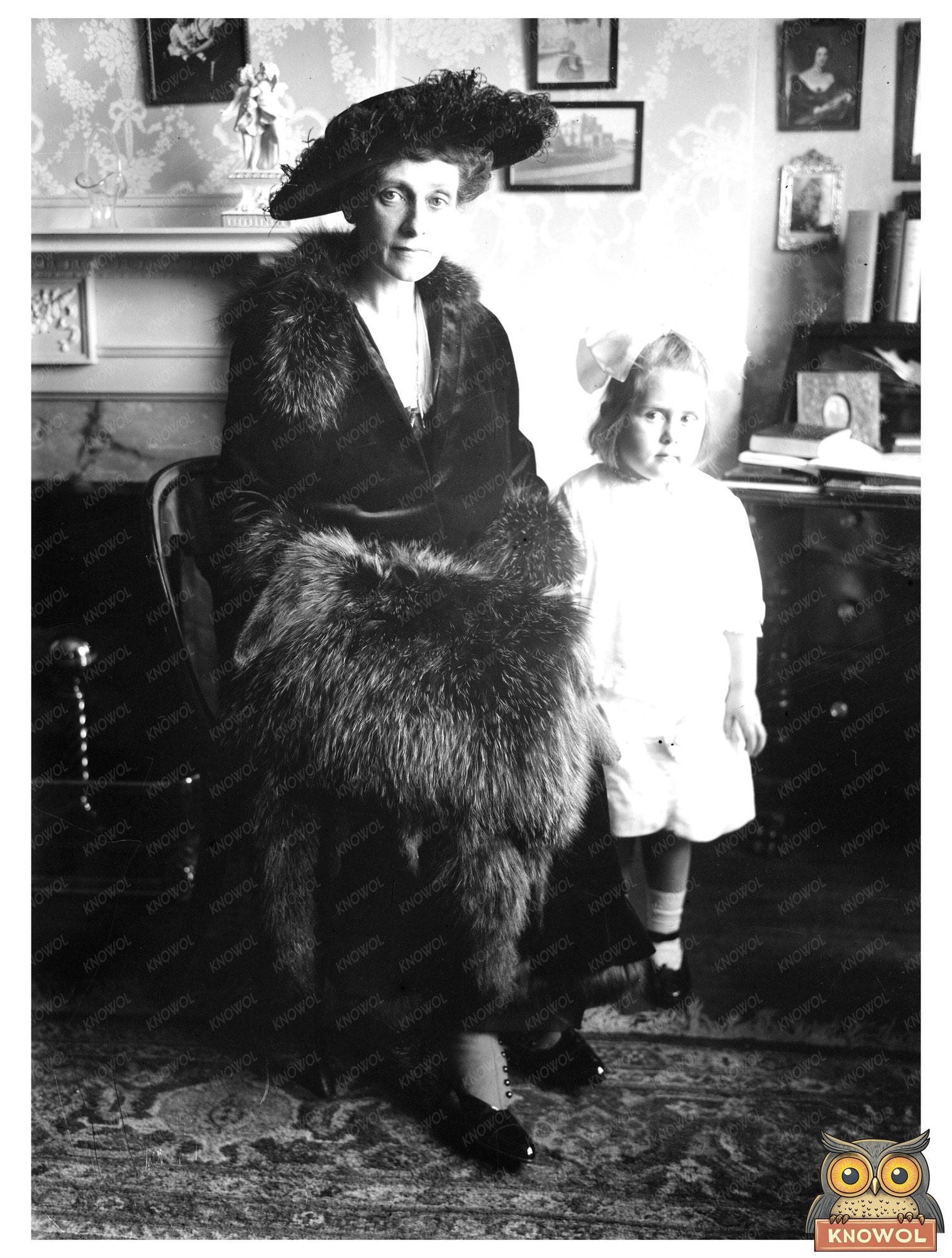 Elegant Early 20th Century Portrait of Mrs. Whitman