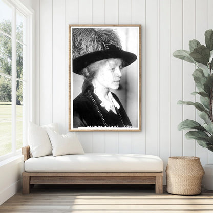 Elegant Society Portrait of Alma B. Little, 1910s