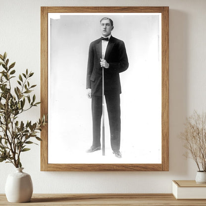 1915 Portrait of Notable Figure M.W. Catton in Glass