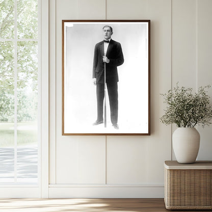 1915 Portrait of Notable Figure M.W. Catton in Glass