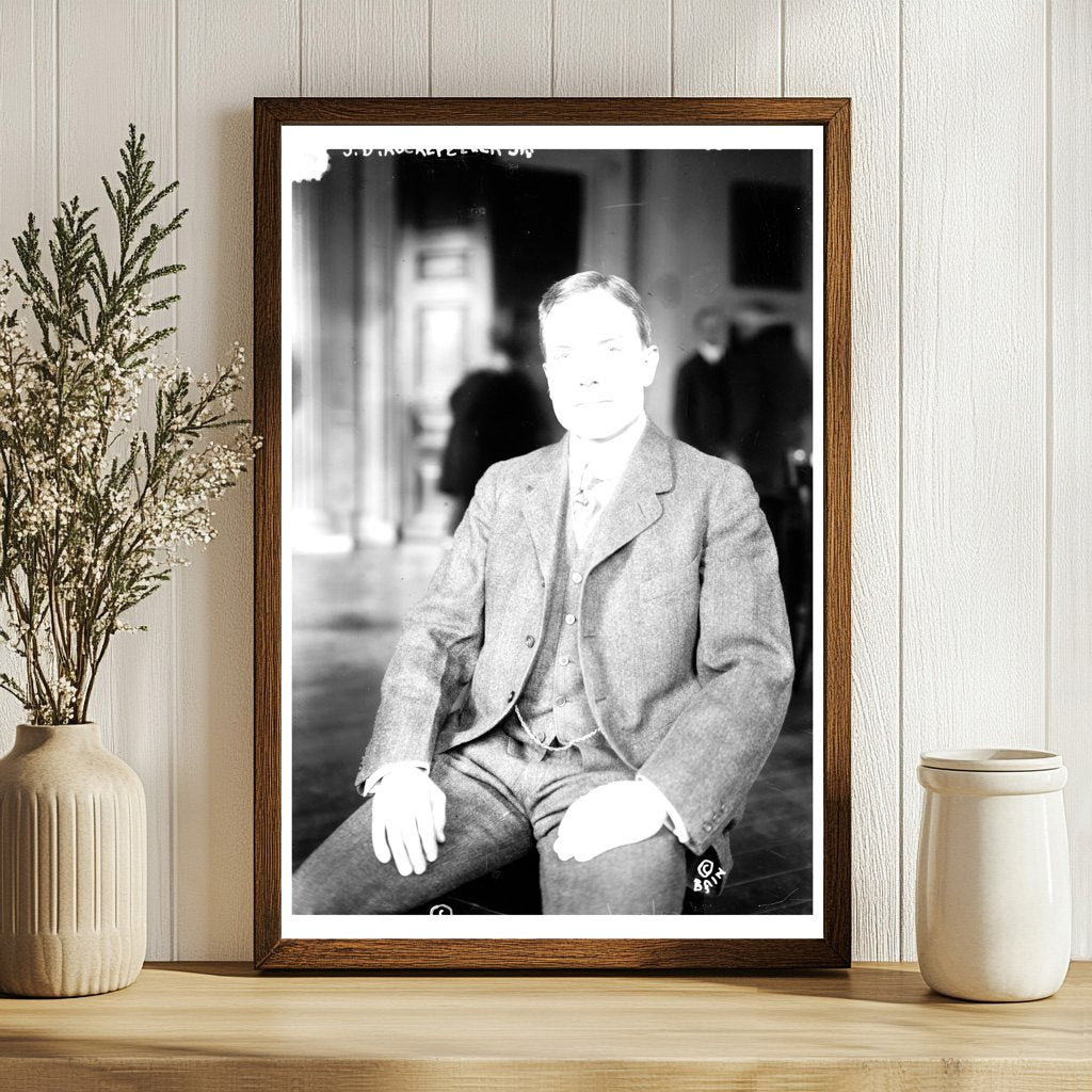 1915 Portrait of Visionary Philanthropist Rockefeller