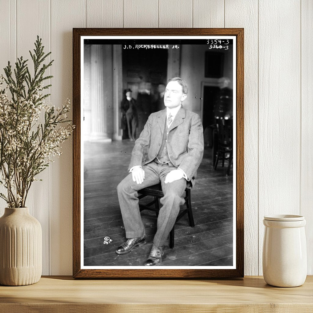 Philanthropic Pioneer: Vintage Portrait of J.D. Rockefeller